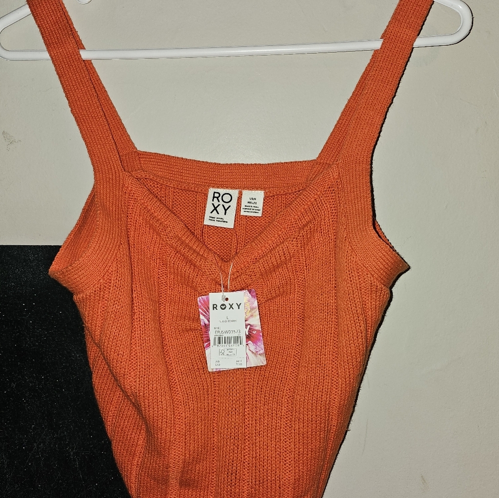 New orange roxy tank top